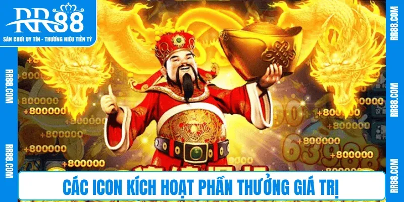 Các icon kích hoạt phần thưởng giá trị